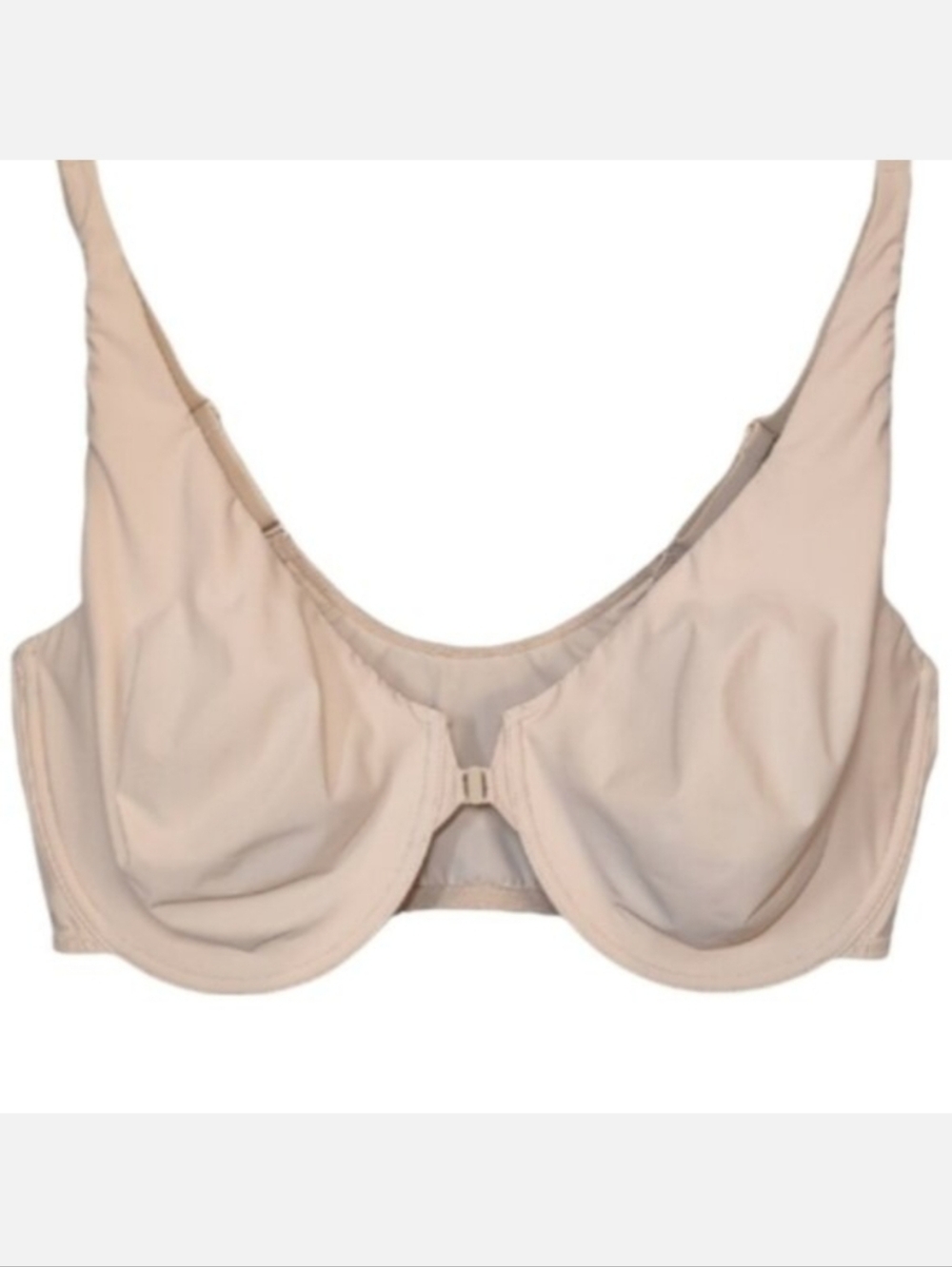 💠Delimira Front Close Bra Underwire Full Coverage 42DD Nude Unpadded Comfort